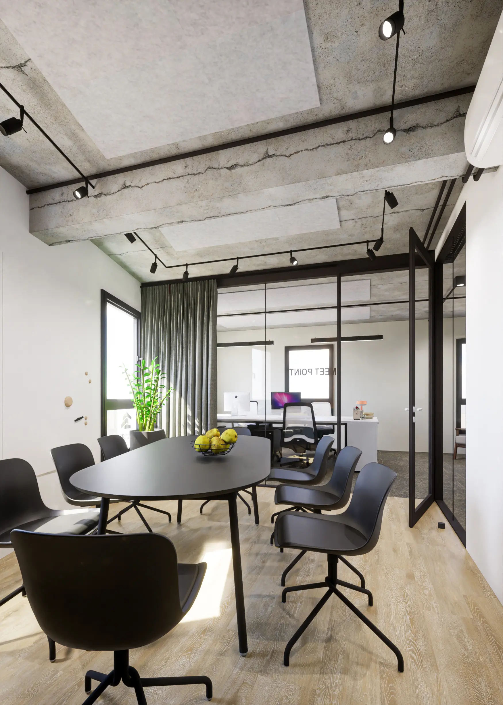 TCB — rendu 3D de l'espace de travail
